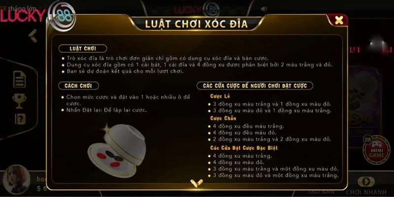 Mỗi cửa cược xóc đĩa online tại nhà cái sẽ có tỷ lệ trả thưởng khác nhau Mỗi cửa cược xóc đĩa online tại nhà cái sẽ có tỷ lệ trả thưởng khác nhau