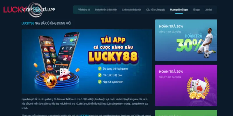Tải App LUCKY88 dễ dàng trên cả 2 hệ điều hành iOS và Android Tải App LUCKY88 dễ dàng trên cả 2 hệ điều hành iOS và Android