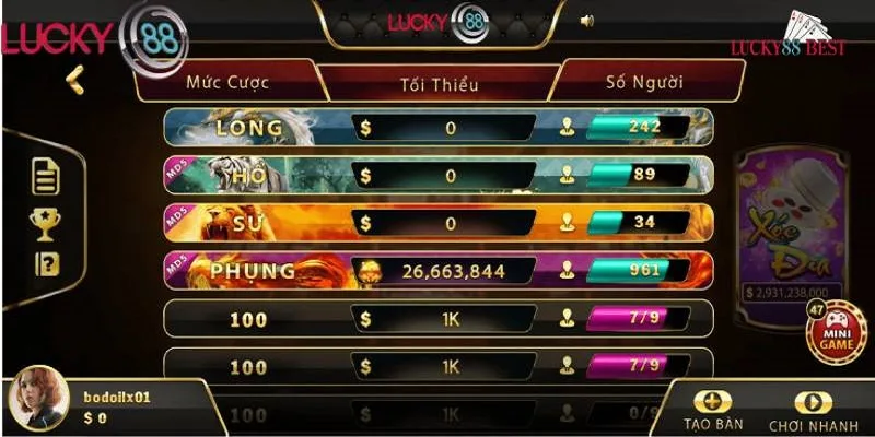 Xóc đĩa LUCKY88 được nhiều người chơi lựa chọn cược Xóc đĩa LUCKY88 được nhiều người chơi lựa chọn cược